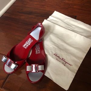 S. Ferragamo Miscellan Shoes - Red Size 9